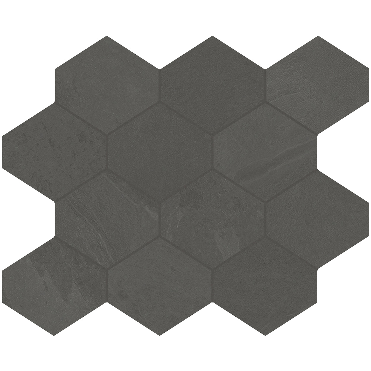 Unicom Starker Brazilian Slate Pencil Grey Hexagon Wandtegel 25x34cm